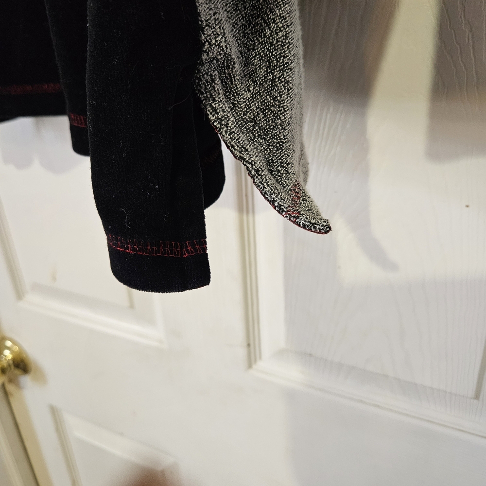 Erika Black and Gray Colorblock Sweater - Picture 3 of 3